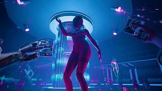 Judy X Johnny Silverhand hidden sex scene porn video