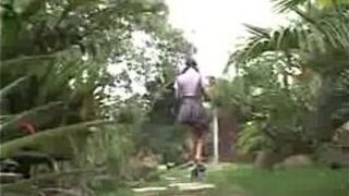 Sexy Latina fucked by 2 guys porn video